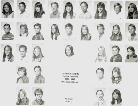 Oddstad School 7th grade 1969-1970
