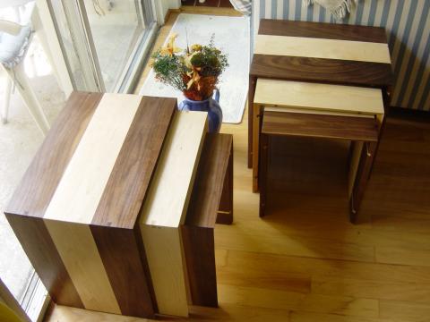Maple/Walnut Tables