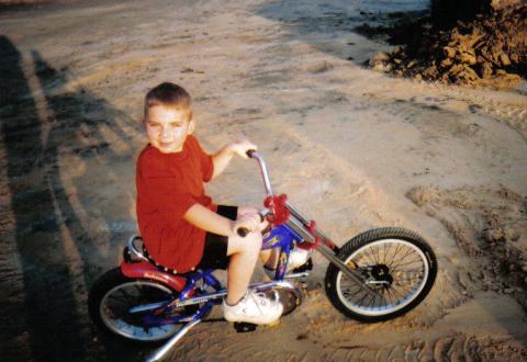 Andy on his lowrider bike 05