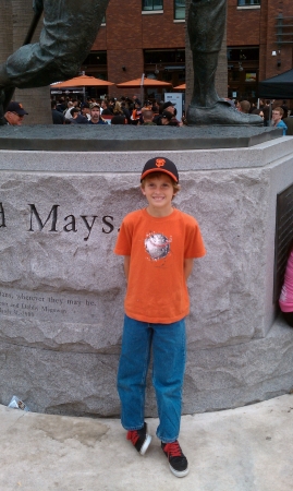 Our son Jackson at Game 2 of 2010 World Series