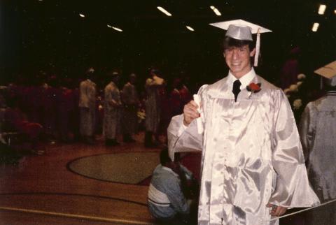 June '86...Getting my diploma