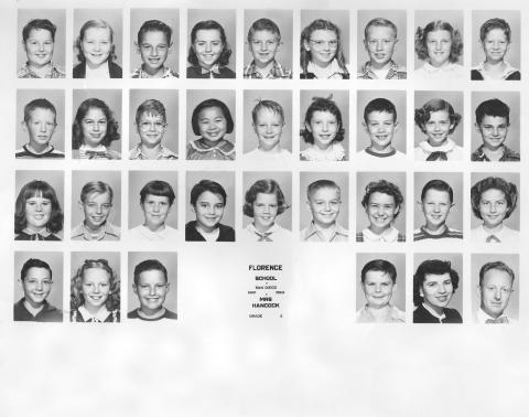 Mrs. Hancock's 5th Grade Class - 1953