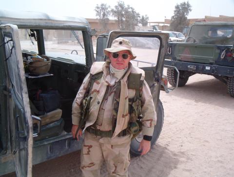 Steve in SE Iraq April 2003