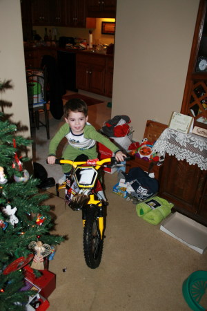 Jacob with his new bike