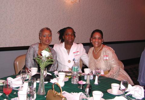 Gwen Jefferson Skinner, Gail McLean and Karen Perkins Hall