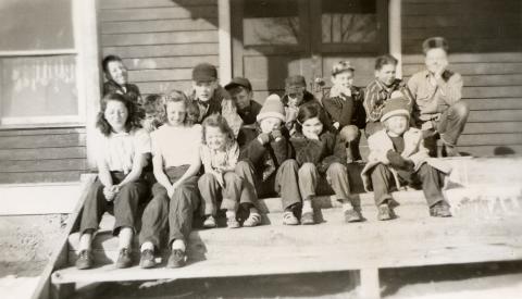 Carmen Creek red school house 1949-1950