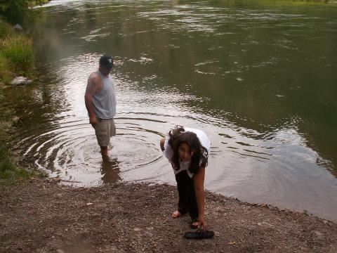 A dip in the Colorado River