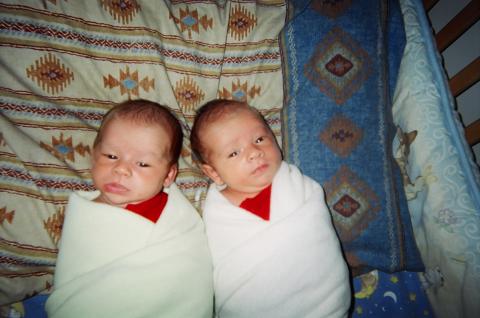 My newborn twins Sep