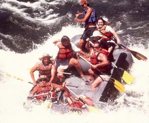 whitewater rafting with retired Marines!