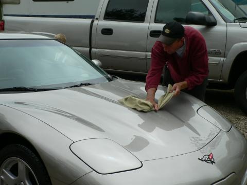 Craig washing cars