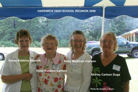 , Betty Markham Carlson,Shirley Carlson Duga HHS Reunion 2006  copy