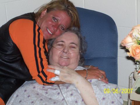 me and my mom last time home hosp