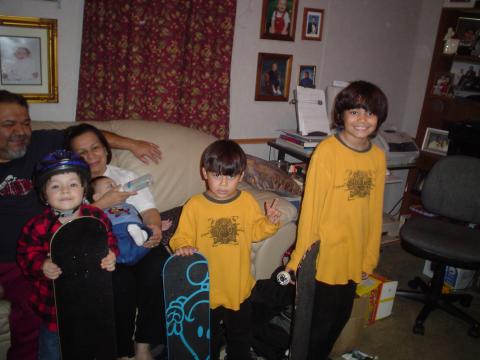 Nana, Granpa, & boys Christmas 2006