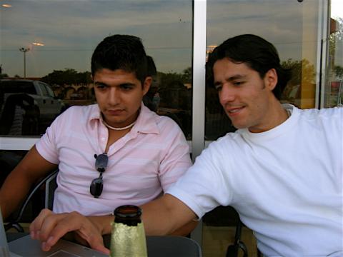 My brother and I @ Moonbean Coffee