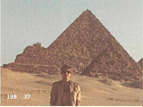 At the Great Pyramids in... about '83