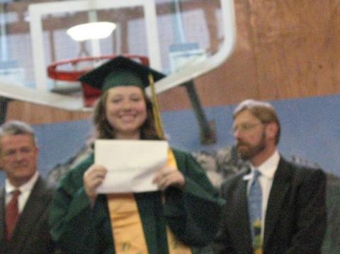 Katie getting her diploma 2007