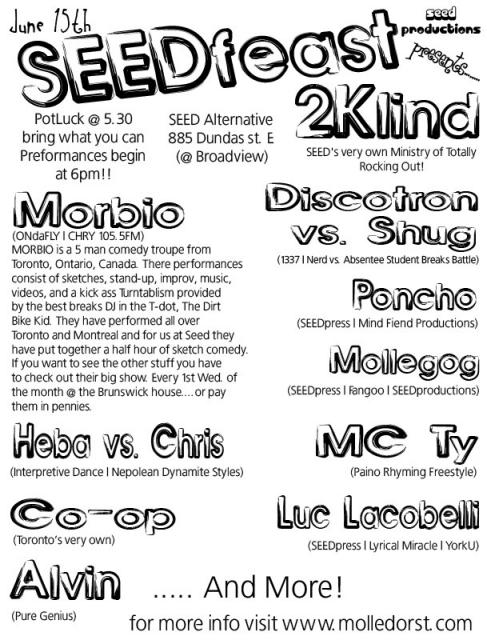 SEEDfeast 06 flyer