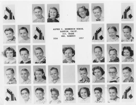 5th grade - 1956 - Mrs Roberts