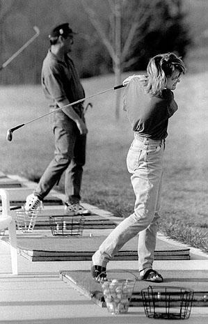 Lori T Golfing at Kansas State