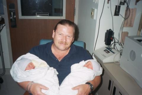 Phillip, a proud new daddy of twin sons