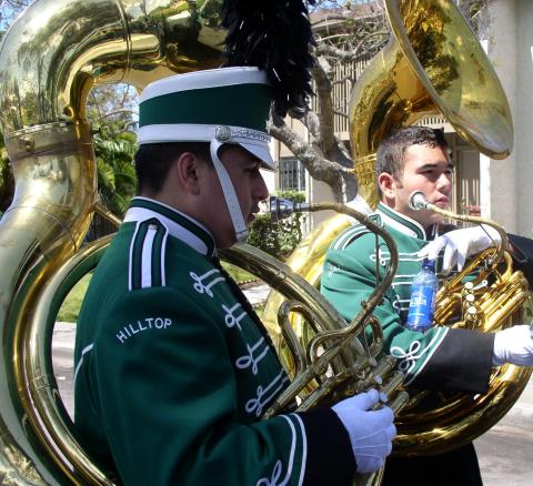 the tuba section