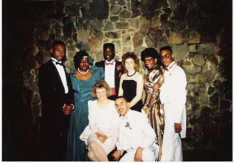 SSU Officers and Mrs. Russell--Prom