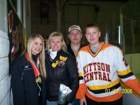 Parent night Jim, Paula, Ashley and Chris