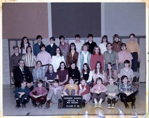 Mr.Ahern's 8th Grade-1971-72