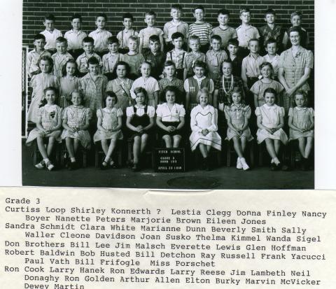Miss Porchet's Class: Grade 3-1946