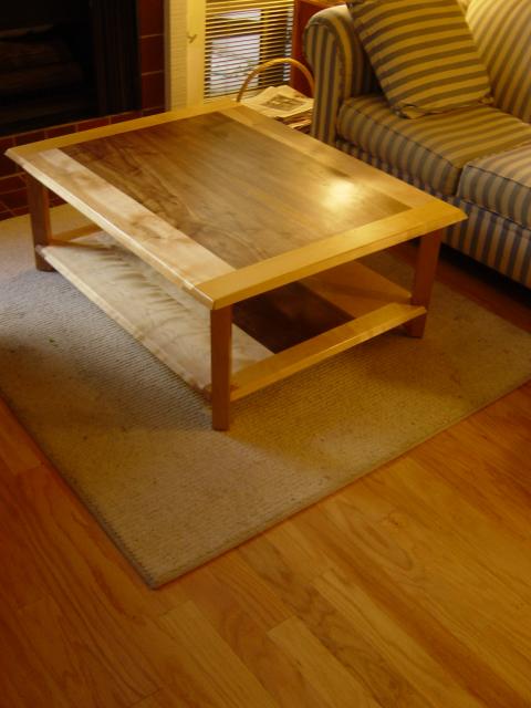 Walnut/Birch Table