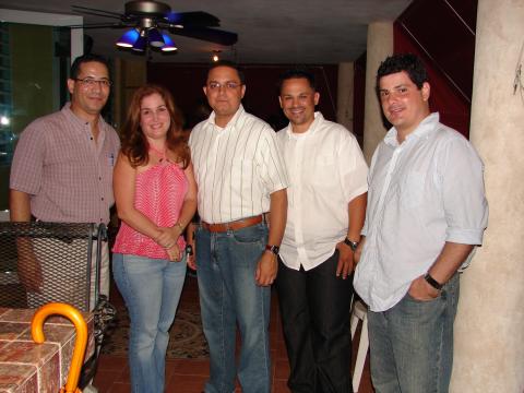 Gerardo, Laurisella, Joel, Nestuin y Antonio