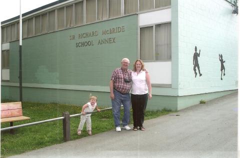 McBride Annex, me, dad and grandaughter