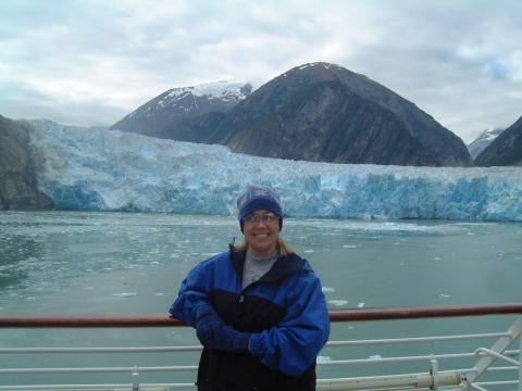 Me at Tracy Arms Glacier in Alaska 7/03