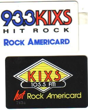 KIXS card circa late 1980s