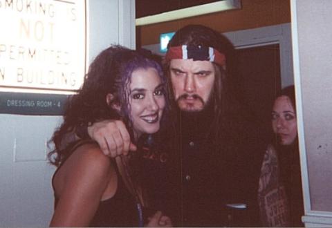 Phil of Pantera during ozzfest tour