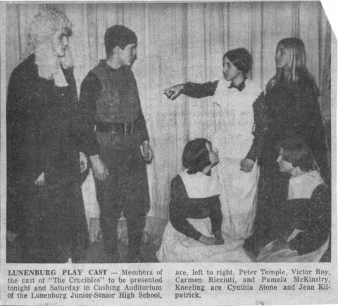 The Crucible LHS 1967 newspaper clip