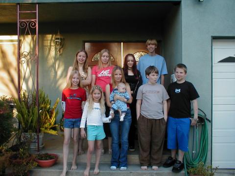 My kids and cousins