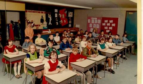 1965-66 Sixth Grade Class