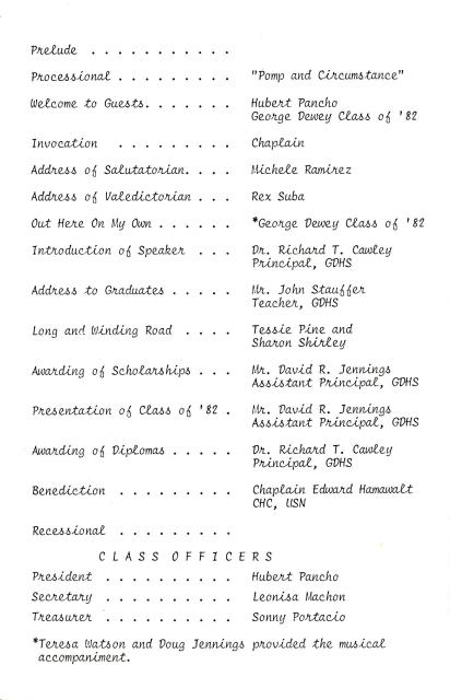 Graduation Program Page 1