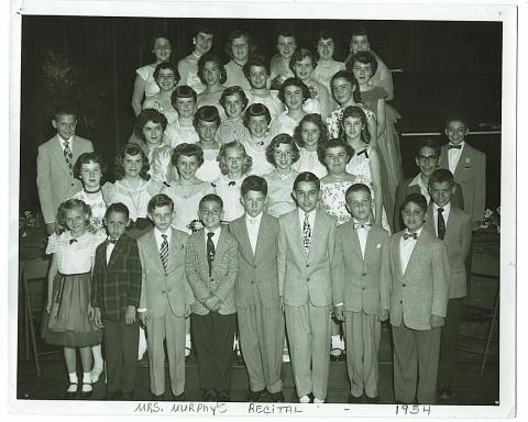 Howe School piano recital-1954