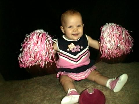 Future cheerleader!