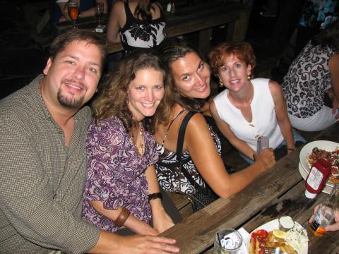 Chuck with wife and Heather and Mimi