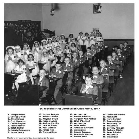 First Communion Class 1947