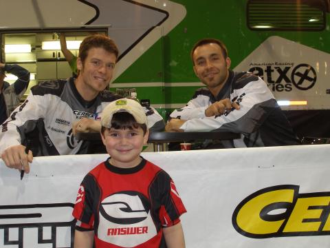 Hunter w/ pro riders Gibson+Carpenter