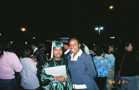 vette and connie at graduation