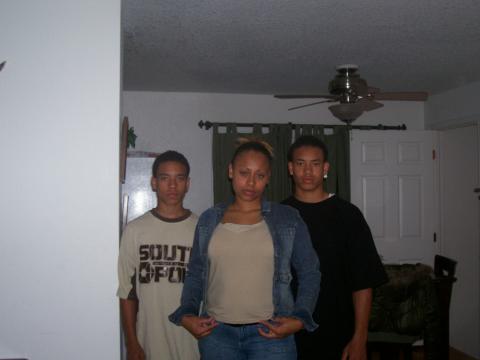 Mitch, Laquasha, & Max. (My babies