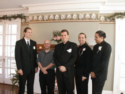 Groom(in the gray) & groomsmen