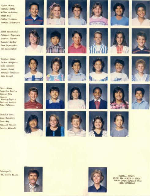 Mrs. Corrigan Class 1986