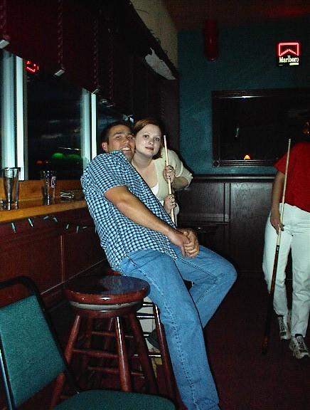 Mike & Angie at Madison's Bar 7/23/01