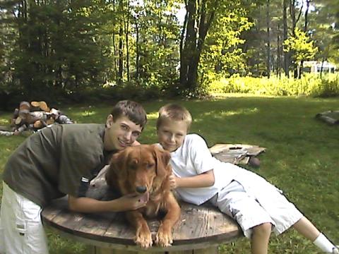 My boys and the dog